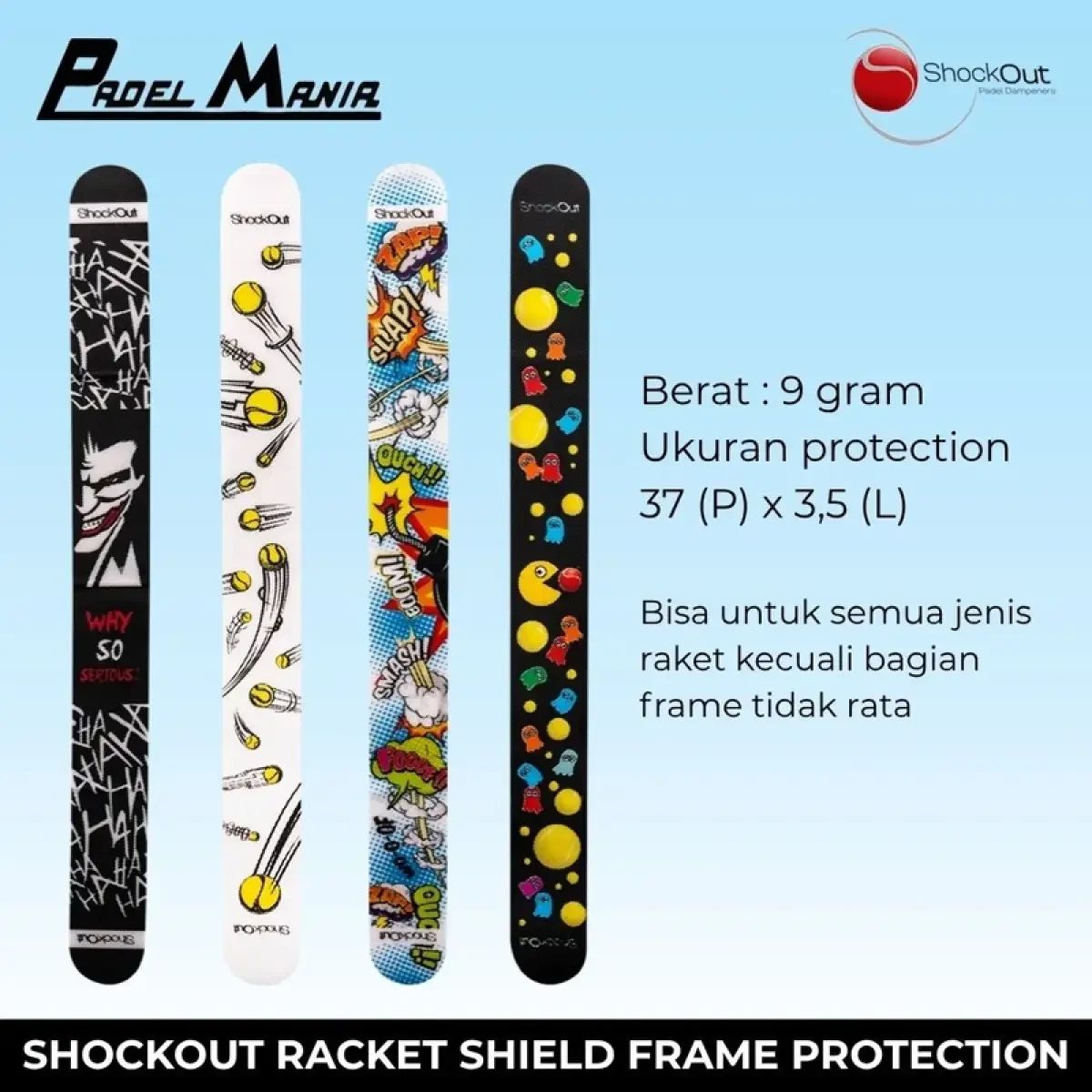 Shock Out Frame Protector Jual Shockout Racket Shield Frame Protection Padel Racket - Phantoms ...