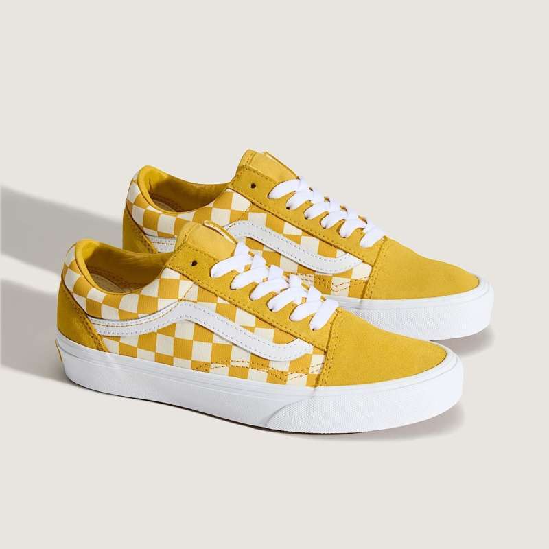 Vans OLD SKOOL Sepatu Wanita CHECKERBOARD SPICY MUSTARD [VN000DB3ZX7]
