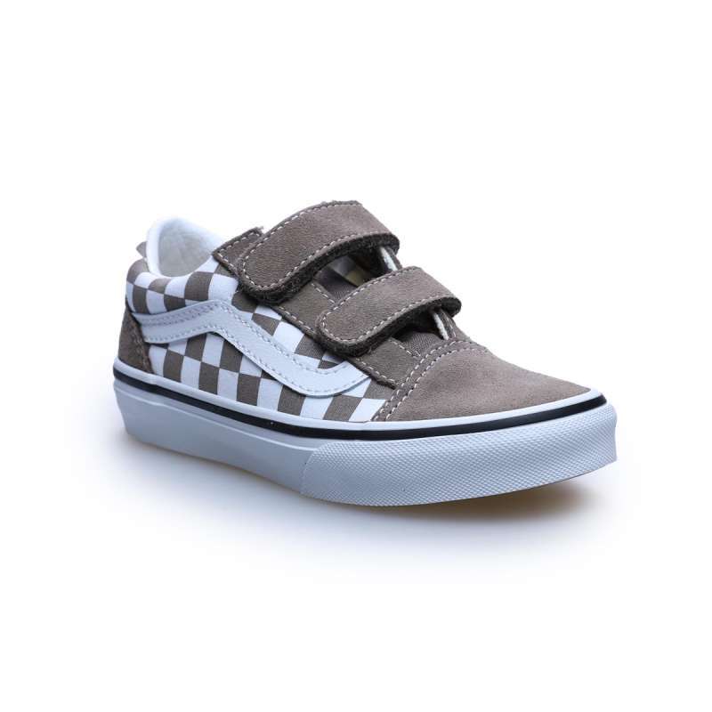 Vans Kids Old Skool V Color Theory Checkerboard Walnut (VN000CYA1NU)