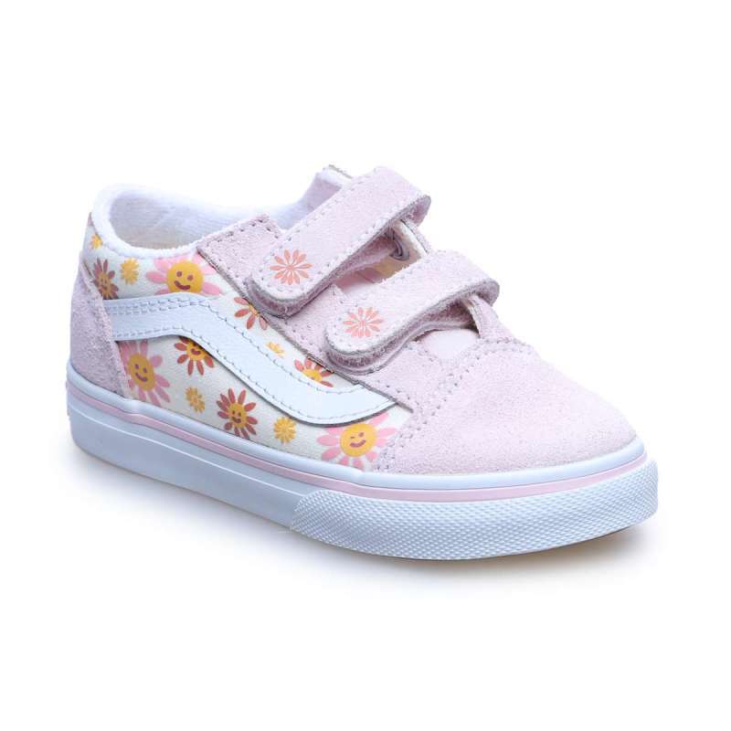 Vans Toddler Old Skool V Sunshine Flower Pastel Pink (VN000CTGO32) - Main Image