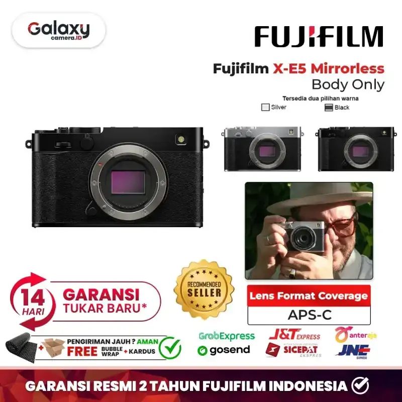 Jual Fujifilm X-e5 Mirrorless Camera Body Only Xe5 X E5 Garansi