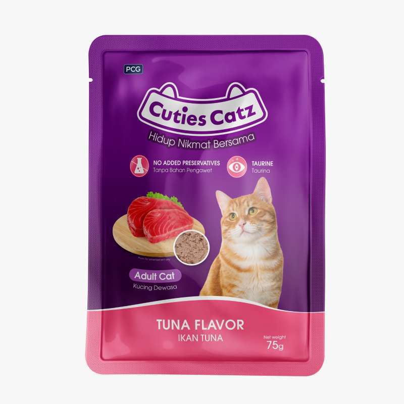 Tuna Soft Cat Food In A Bag Super Cat Pouch 85gr Kitten Tuna White