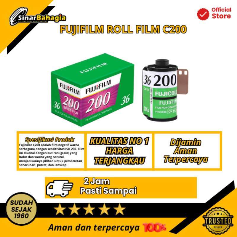 Jual Fujicolor C200 135/36 Roll Film Fujifilm 200 Green Di
