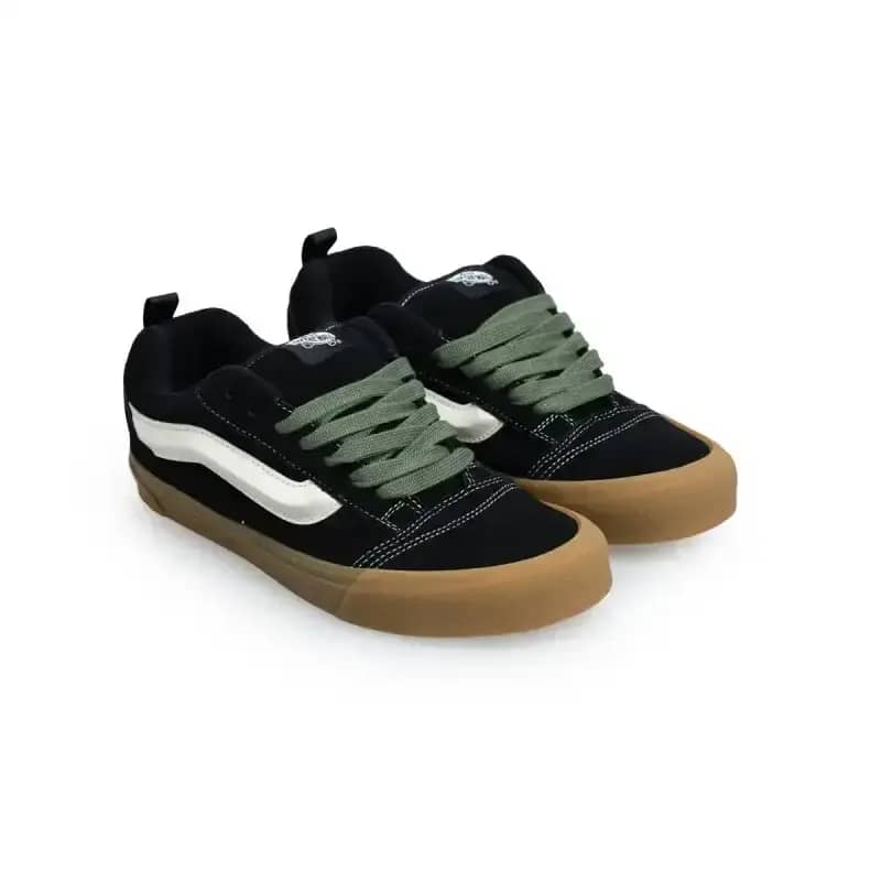 Vans Knu Skool Pop Sepatu Sneaker Pria Black/Green (VN000DAJYJ7)