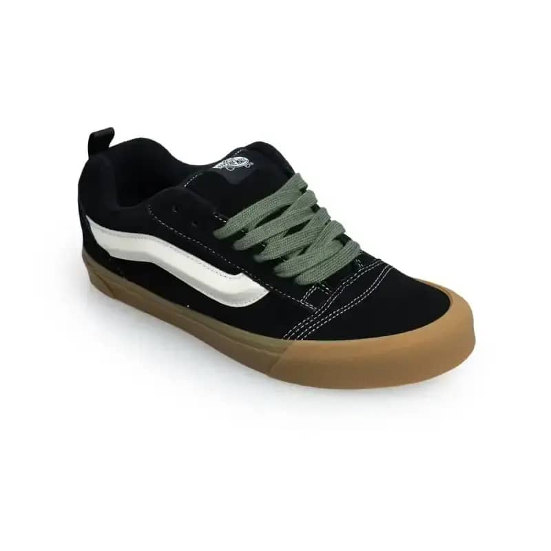 Vans Knu Skool Pop Sepatu Sneaker Pria Black/Green (VN000DAJYJ7)