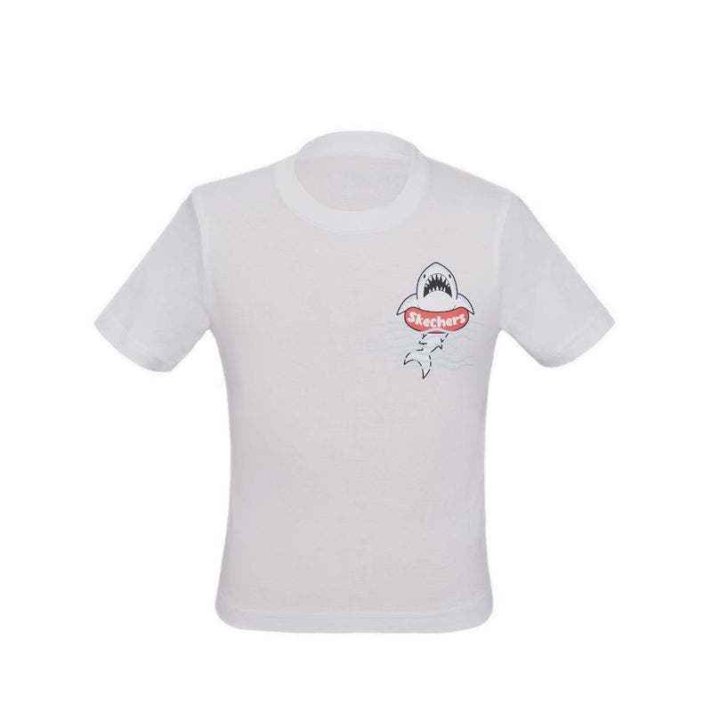 Skechers Boys Toddler T-Shirt White Pakaian Anak Laki (SKEGB25V06WH)