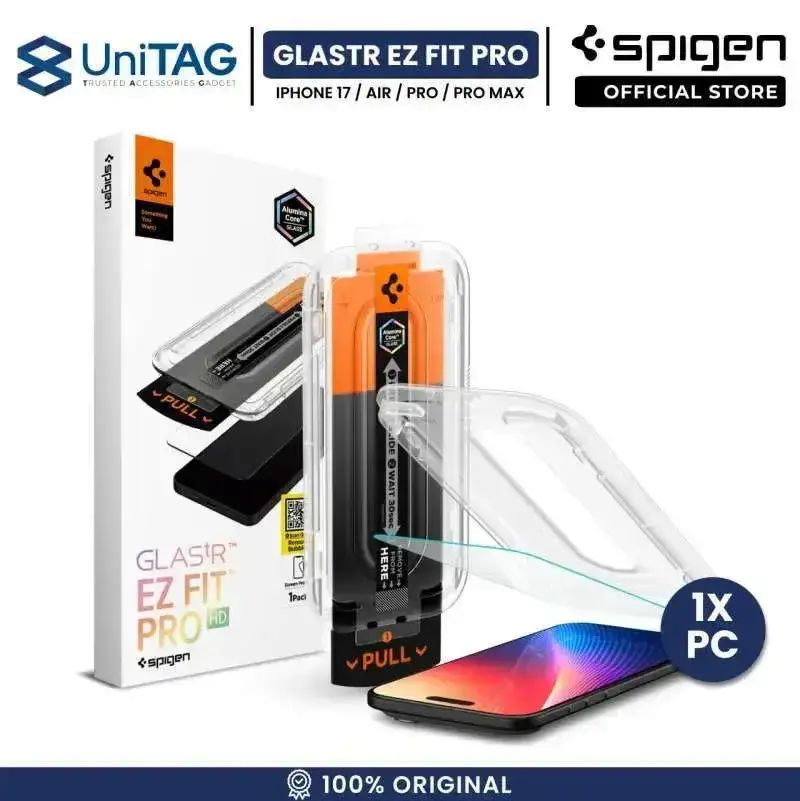 Promo Tempered Glass For iPhone 17 Pro Max Air Spigen Glastr Ez Fit Pro ...