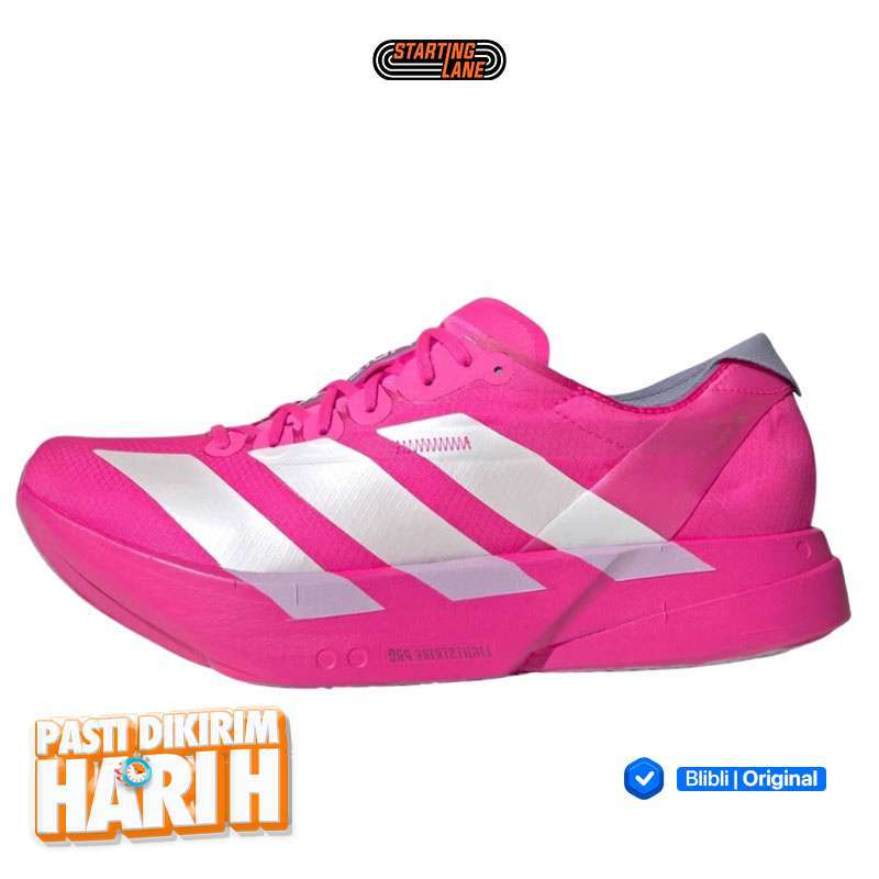Sepatu Lari Adidas Adizero Adios Pro M Shock Pink Original Jr1269