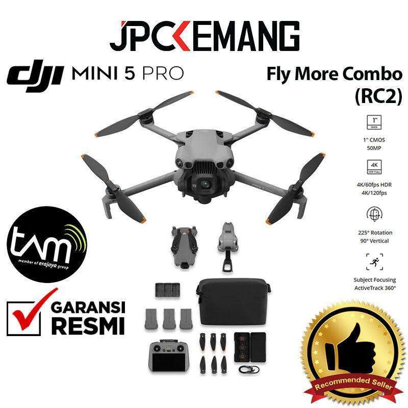 JPC KEMANG DJI Mini Pro Fly More Combo RC2 Drone Camera DJI Mavic Mini  Pro RC Kamera Drone GARANSI RESMI