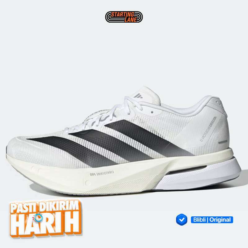 Sepatu Lari Adidas Adizero Boston 13 M Cloud White Original Js4939