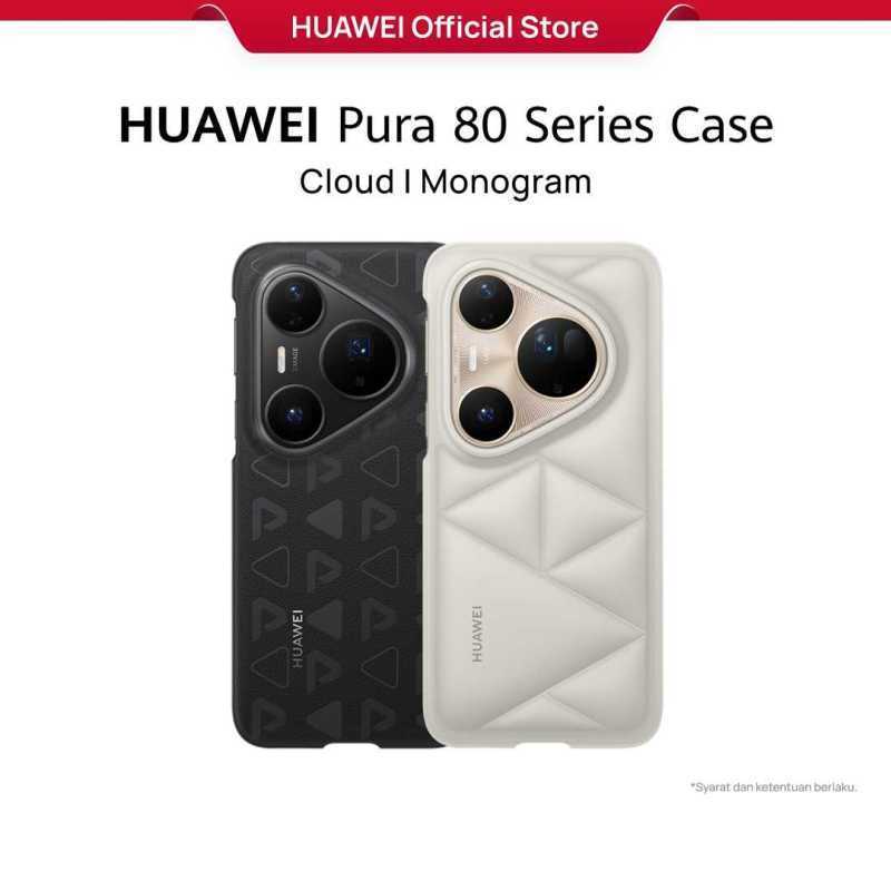 Jual HUAWEI Pura 80 Series Vegan Leather Case - [pro] Monogram Gray Di ...