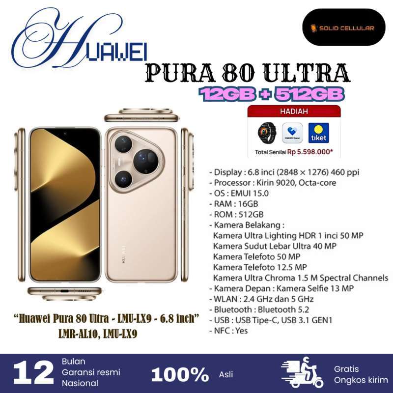 Смартфон Huawei Pura 80 Ultra 16/512Гб Dual SIM Global Black