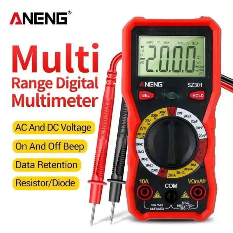Jual Aneng Digital Multimeter Multitester Sz301 - Pemeriksa Aliran ...