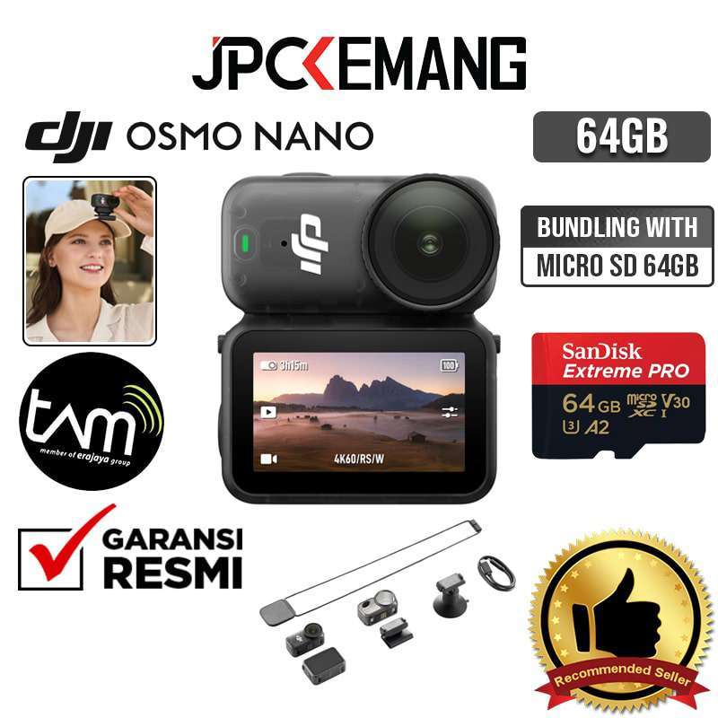 JPC KEMANG DJI Osmo Nano Standard Combo 64GB 128GB Action Camera DJI Osmo  Nano Action Cam GARANSI RESMI