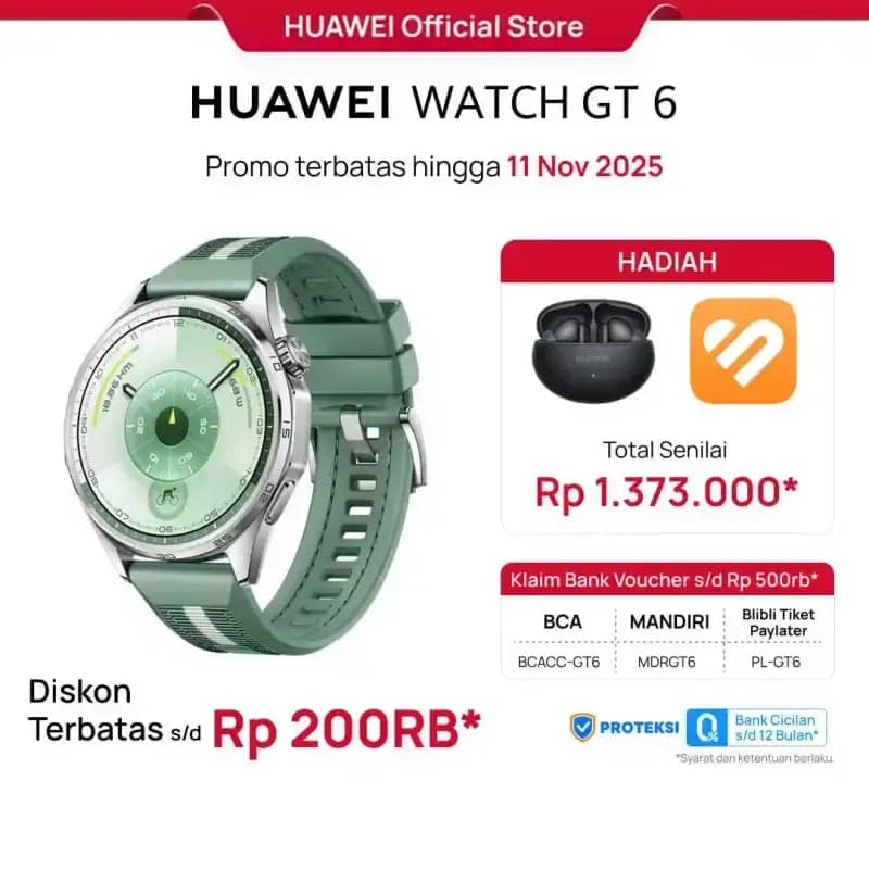Promo [kini Hadir] HUAWEI Watch Gt Series Smartwatch L Golf