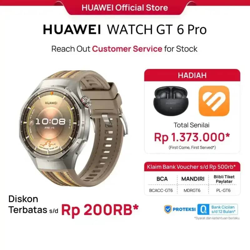 Promo [varian Baru Eksklusif Online] HUAWEI Watch Gt Series