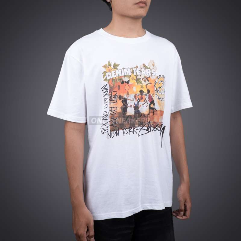 Jual Stussy X Denim Tears Annie Lee White Tee Di Seller