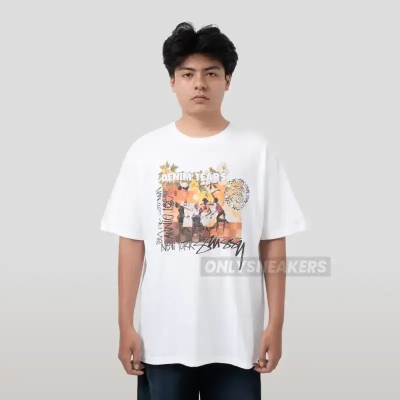 Jual Stussy X Denim Tears Annie Lee White Tee Di Seller