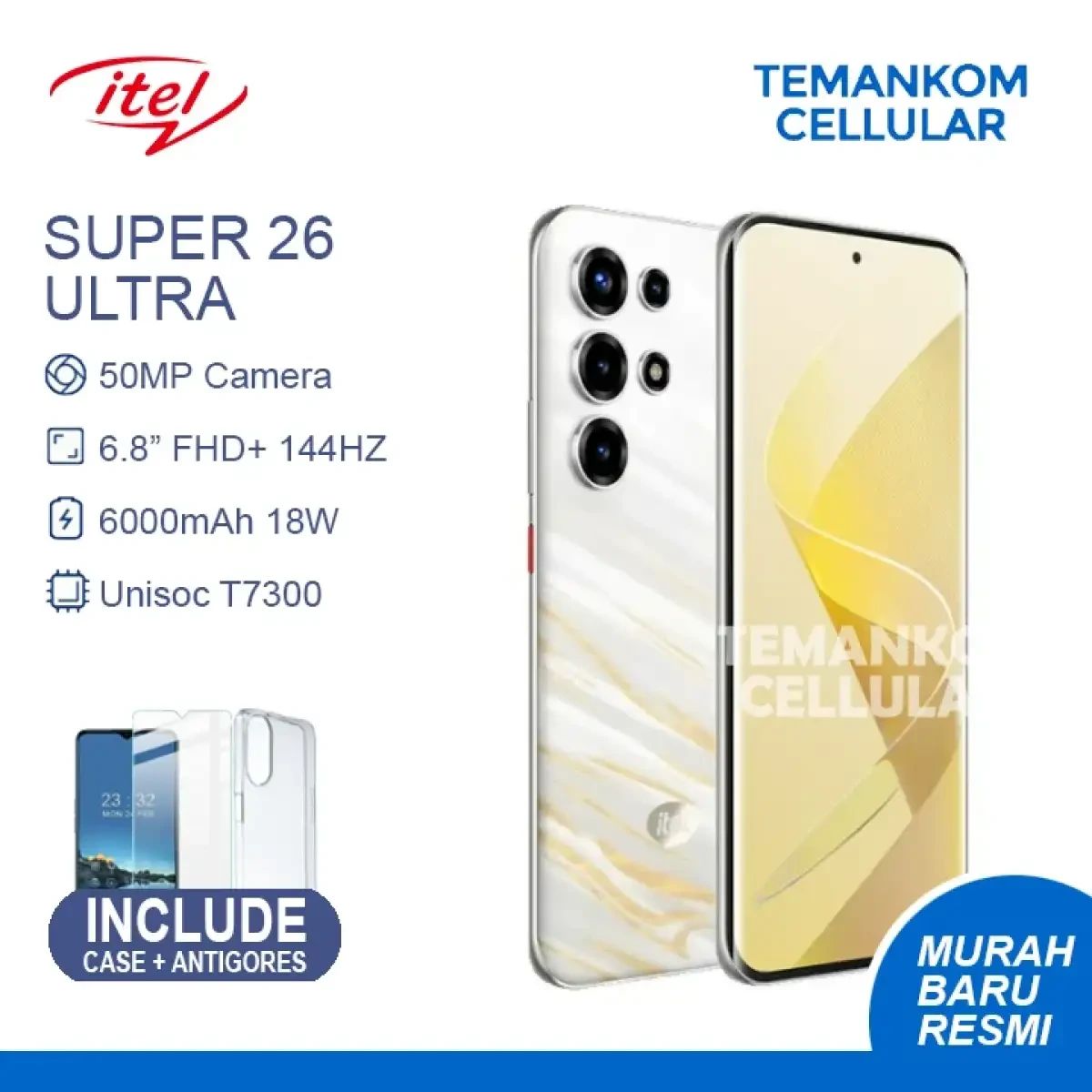 Jual Itel S26 Ultra RAM 16gb 8/256 8+8 Extend RAM Super 26 Ultra S 