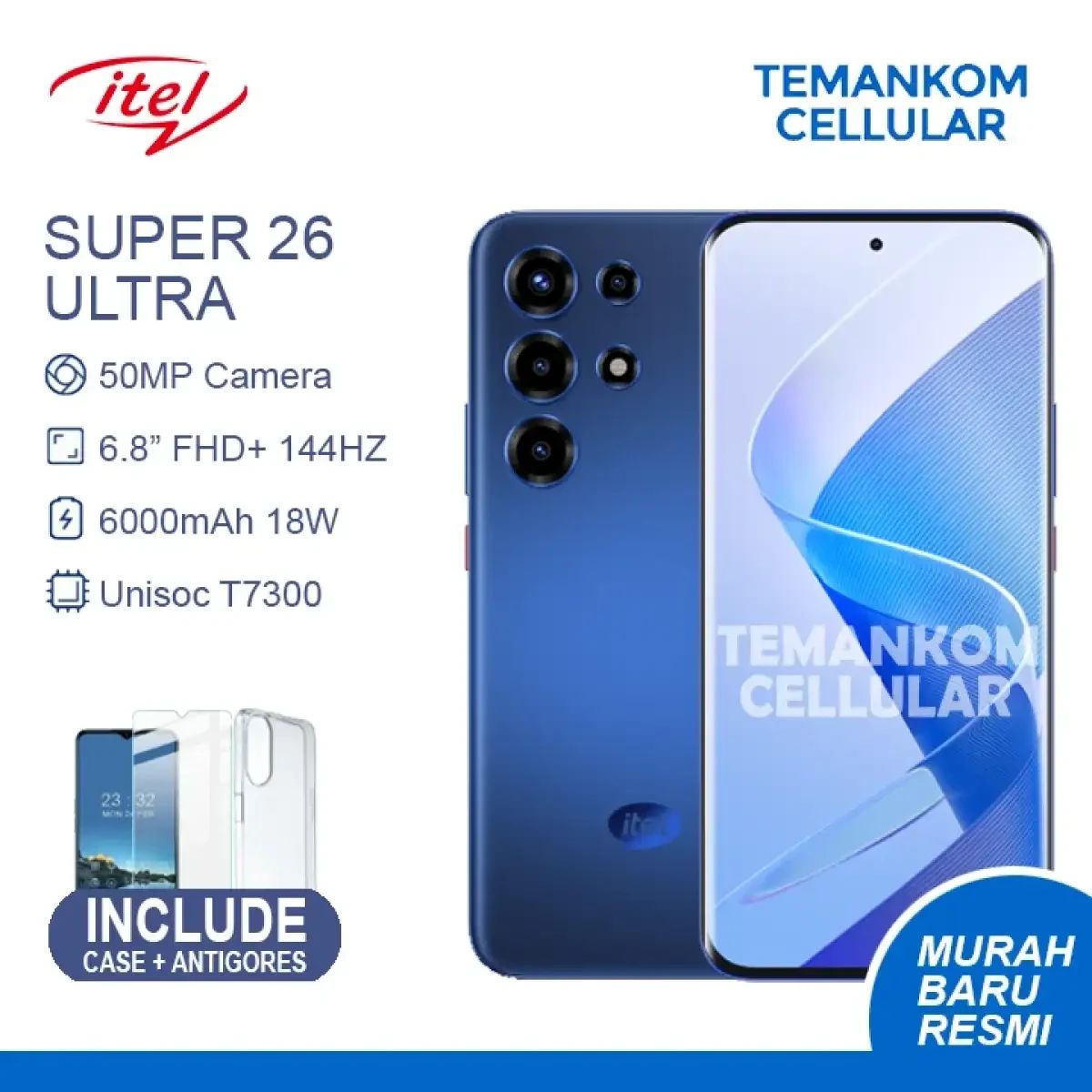 Jual Itel S26 Ultra RAM 16gb 8/256 8+8 Extend RAM Super 26 Ultra S 