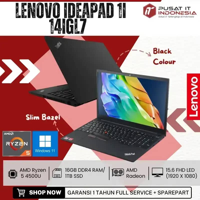LENOVO THINKPAD LAPTOP GAMING TEMURAH LENOVO THINKPAD E15 GEN AMD RYZEN  SSD 1TB RAM 16GB DDR4 15