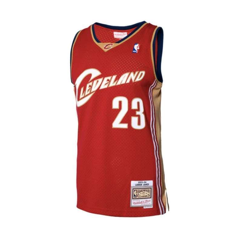 Mitchell Ness Men Basketball Road Jersey NBA Lebron James Cleveland  Cavaliers 2003 Swingman Baju Basket Pria [SMJYGS18155-CCADKRD0]