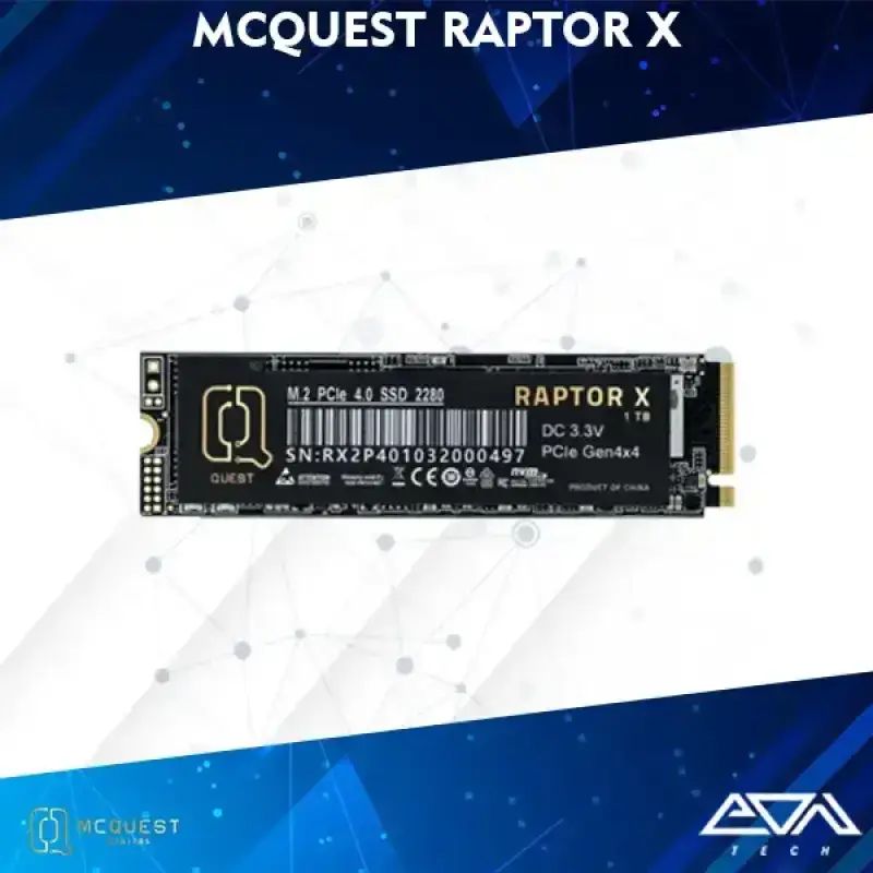 Jual Mcquest Raptor-x 512gb M.2 Nvme 4.0 (5000mb/s) Ssd Internal Di ...