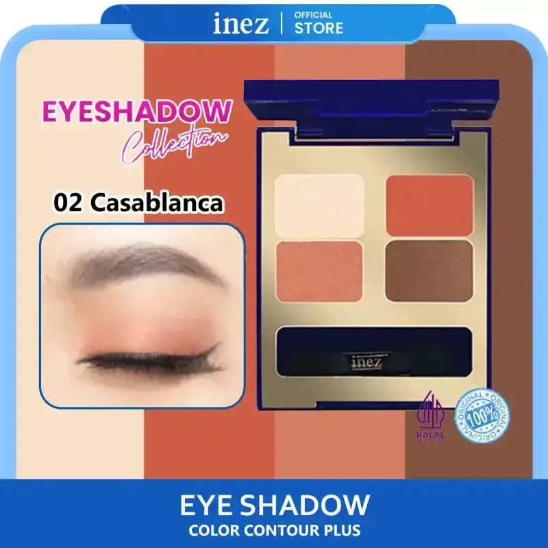 Promo Inez Eyeshadow Collection Eye Shadow Palette 4 Warna Diskon 13% ...
