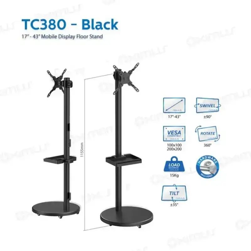 Tv Roda Promo Bracket Tv Standing Roda Portable Minimalis 17 - 43 Oximus Tc380 ...