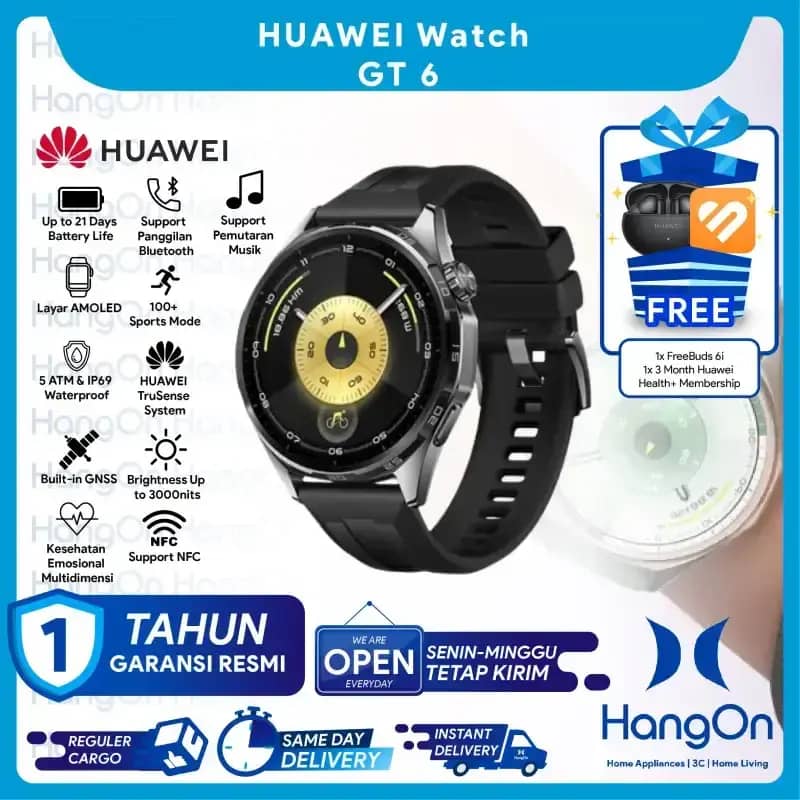 Promo HUAWEI Watch Gt Series Gt6 Pro Smartwatch Layar Amoled