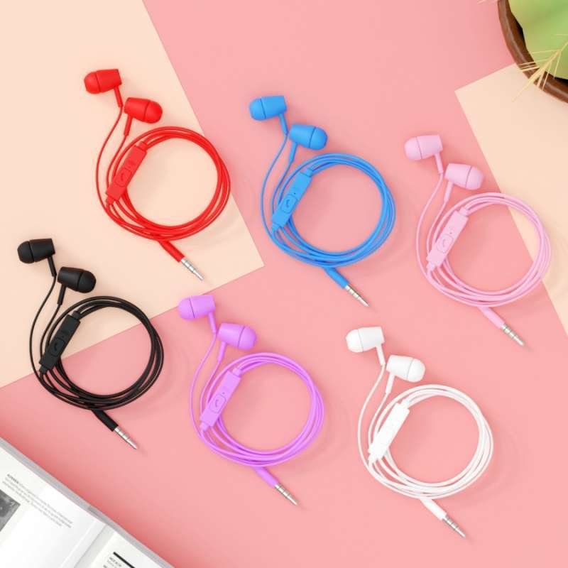 Promo Jete Ha1 Earphone Super Bass Pink Diskon 76% Di Seller