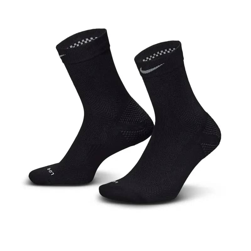 NIKE Unisex Running Fast Lightweight Multiplier Crew Socks 1Pair 200  Socks Kaos Kaki Lari Pria Wanita [IB6114-010]