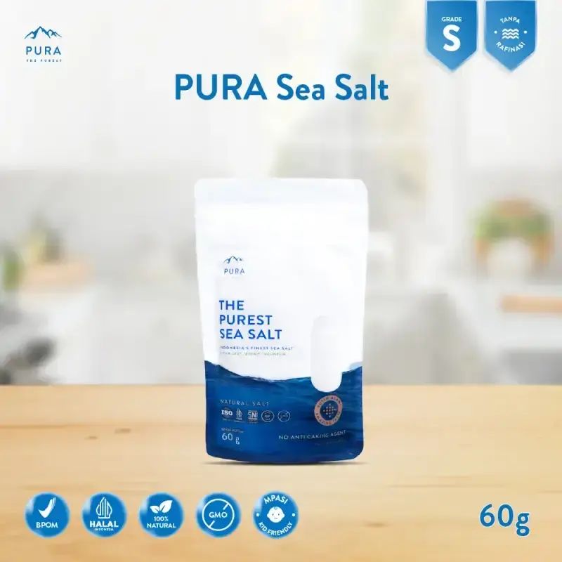 Promo Pura Sea Salt (fine/halus) - 60g Diskon 19% Di Seller Umkm Pura ...