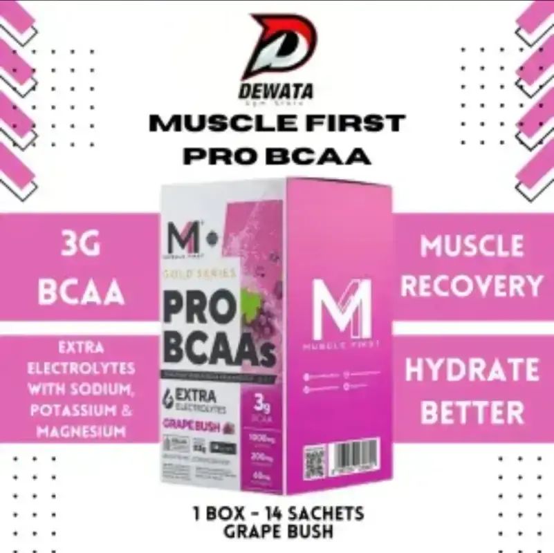 Ba Muscle First Jual Muscle First Pro Bcaa 1 Box 14 Sachet Extra Electrolytes Isotonic ...