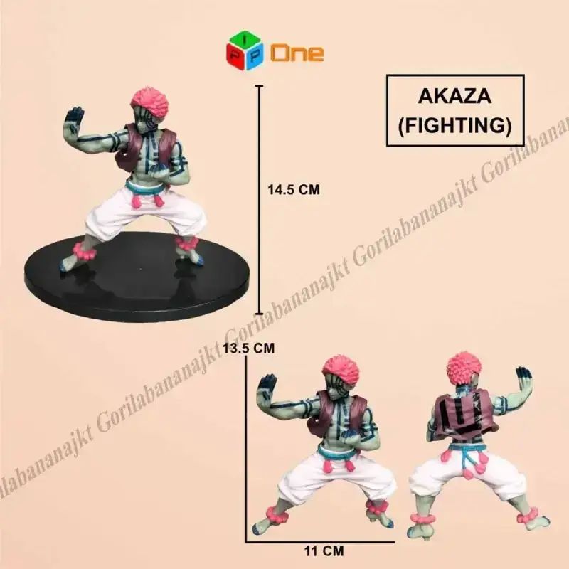 Figurine Akaza 18 Cm – Statue Combat, Collection Demon Slayer, PVC Fait Main, Cadeau Anniversaire Pour Fans