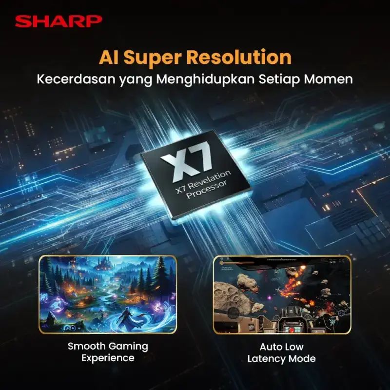 Promo Sharp 4k Google Tv 50 Inch - 4t-c50hl6500i - X7 Revelation ...