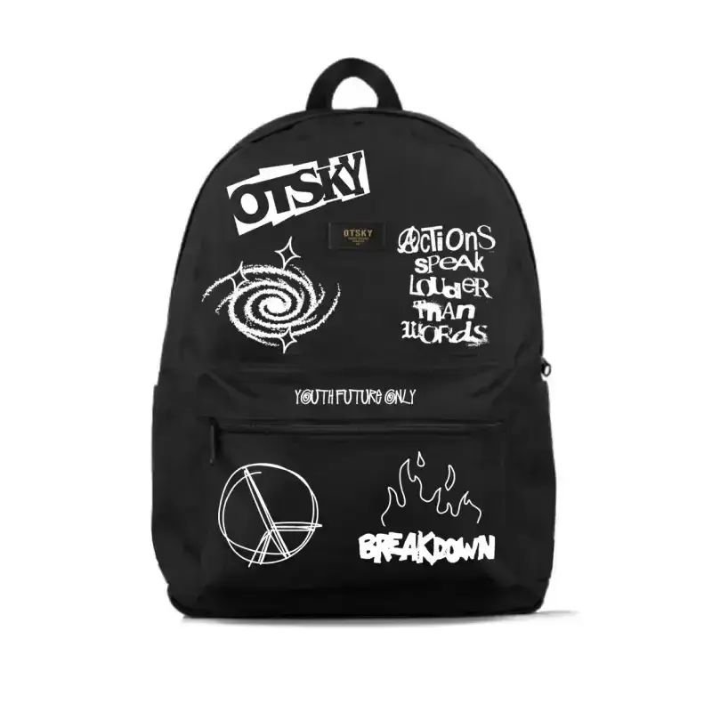 Otsky Ransel Promo Otsky Backpack Tas Ransel Sedang Kampus Sekolah Breakdown Sablon ...