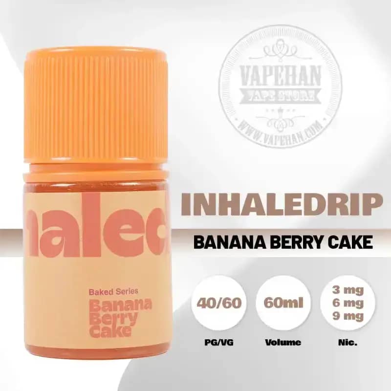 Jual Liquid Vape Inhale Drip Baked Series Banana Berry Cake 60ml By Inhale  Di Seller Vapehan Store - Vapehan Store - Kota Jakarta Timur