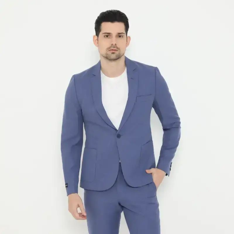 Jual Jas Blazer Denim Pria 🏷️ Model Premium Original Terbaru & Harga ...