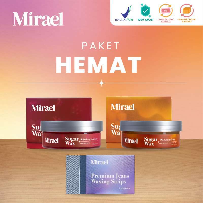HOTSALE Mirael Sugar Waxing Kit with Lembar Kain Jeans 30 Kertas  Waxing [Paket Hemat 2:2]