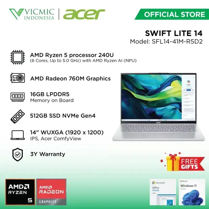 Acer Swift 3 Ryzen 5 - Harga Terbaru Mei 2026 & Gratis Ongkir | Blibli