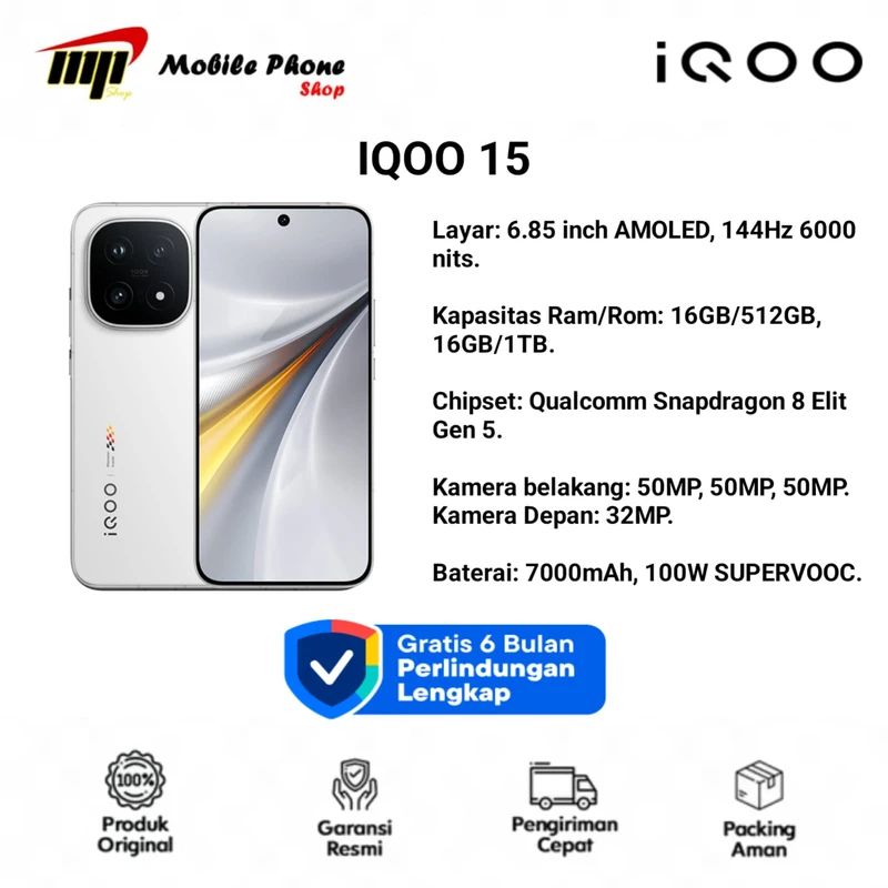 Jual Iqoo 15 5g RAM 16gb Internal 512gb Di Seller Mobile Phone