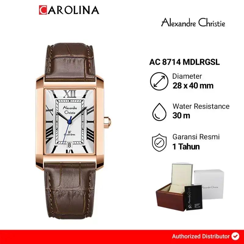 Promo Jam Tangan Pria Alexandre Christie Classic Ac 8714 Mdlrgsl White ...