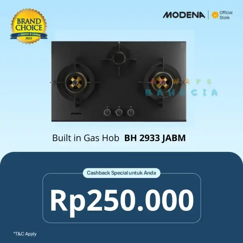 Jual Modena Bh 2933 Jabm Built-in Hob Kompor Tanam 3 Tungku Full ...