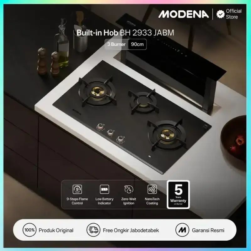 Jual Modena Bh 2933 Jabm Built-in Hob Kompor Tanam 3 Tungku Full ...