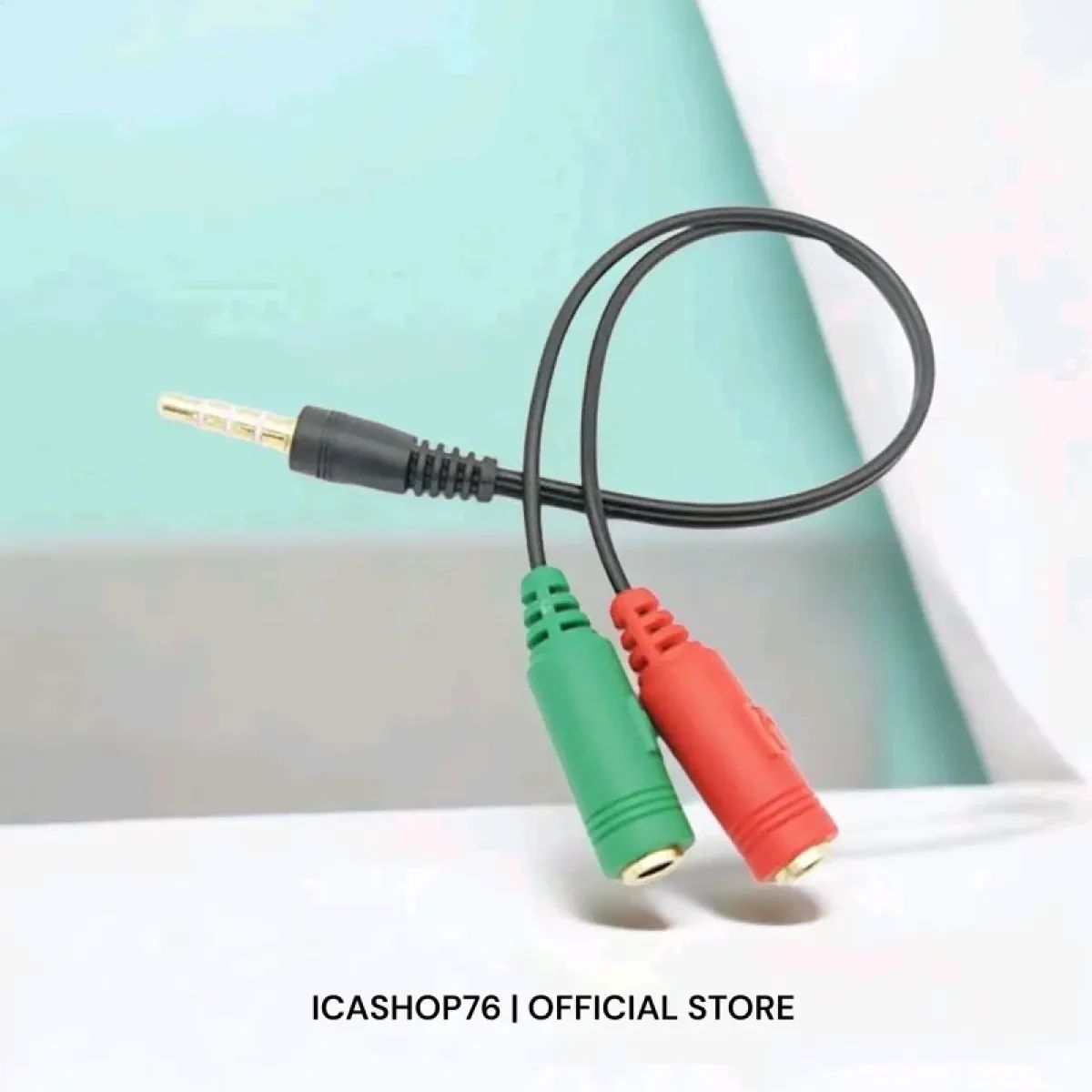 aux cable audio mic jack splitter