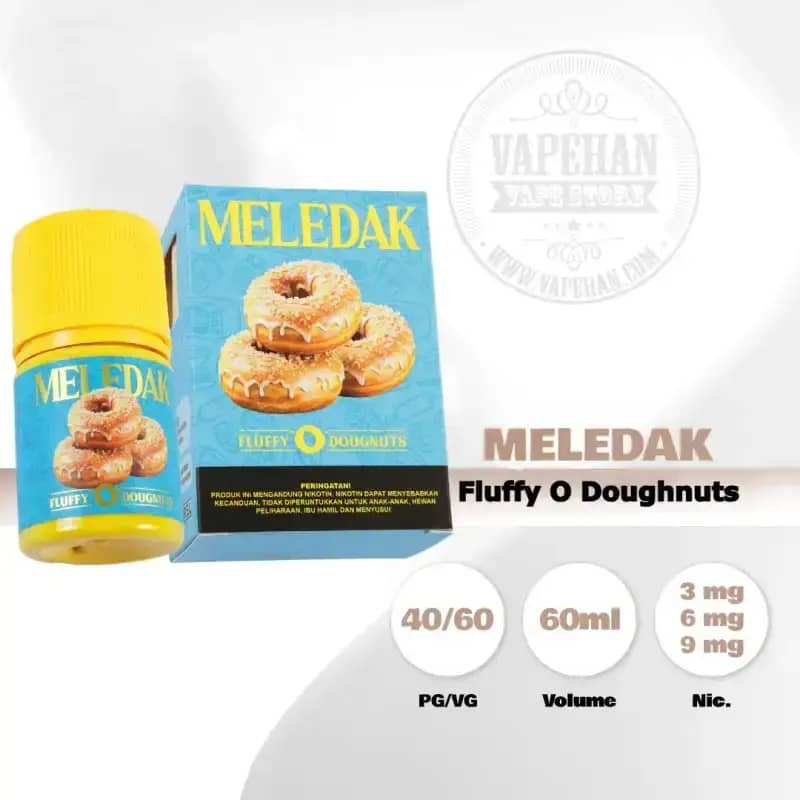 Jual Liquid Vape Meledak V3 Fluffy O Dougnuts 60ml By Rascal Worldwide Di  Seller Vapehan Store - Vapehan Store - Kota Jakarta Timur | Blibli