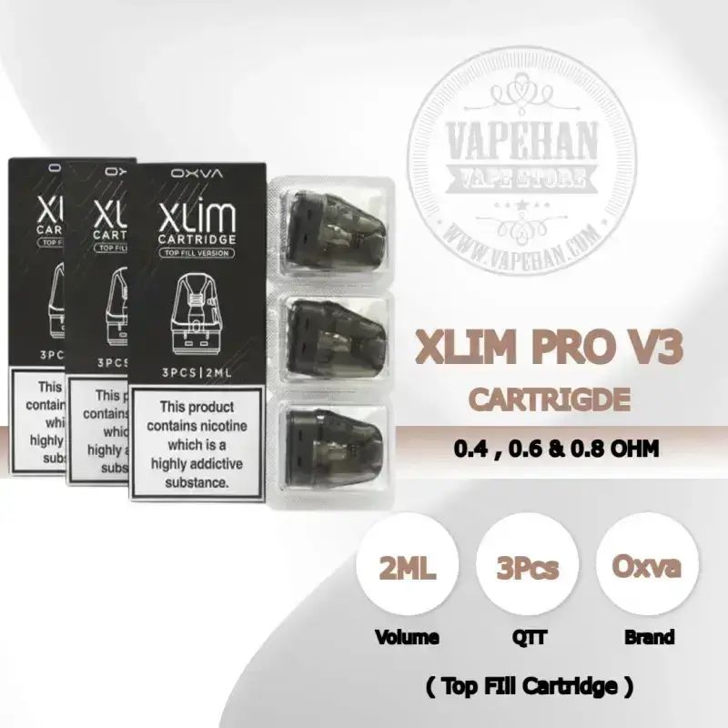 Oxva Xlim Cartridge 0.6 OXVA XLIM V3 CARTRIDGE ( Top Fill ) 2ML –  everzon.com OXVA XLIM 0.6 OHM CARTRIDGE VAPEGURUPK