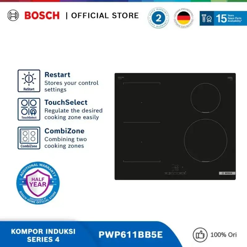 Promo [exclusive Bundle] Bosch Cooking Combo Induction Hob + Cooker ...