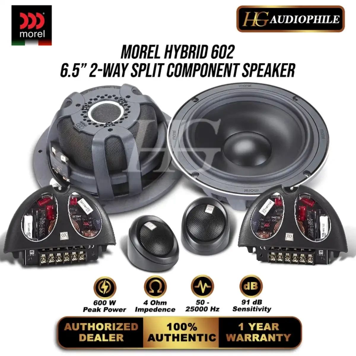 Jual Morel Hybrid 602 Speaker Split 2-way Component Acoustic